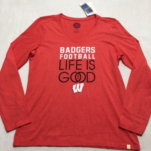 Wisconsin Badgers Red Football Shirt 